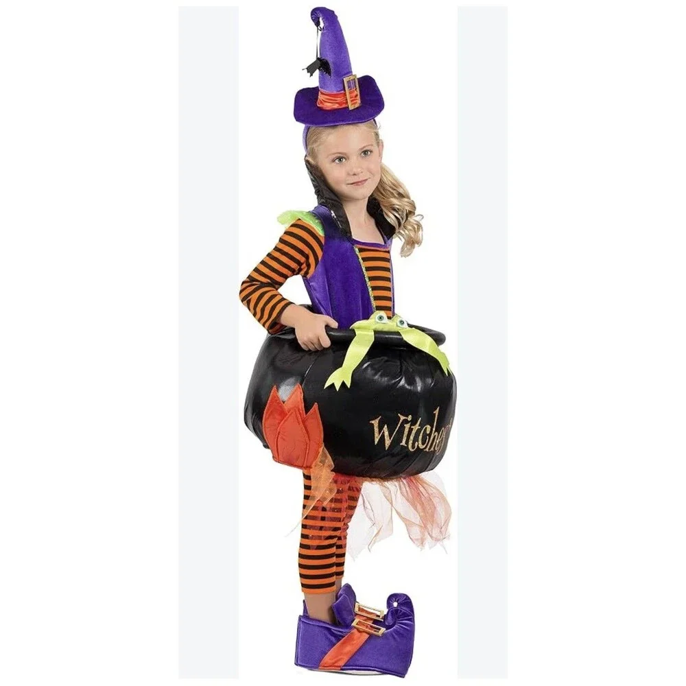 Princess Paradise Cauldron Witch Child Halloween Costume Size Medium 8 Years NEW